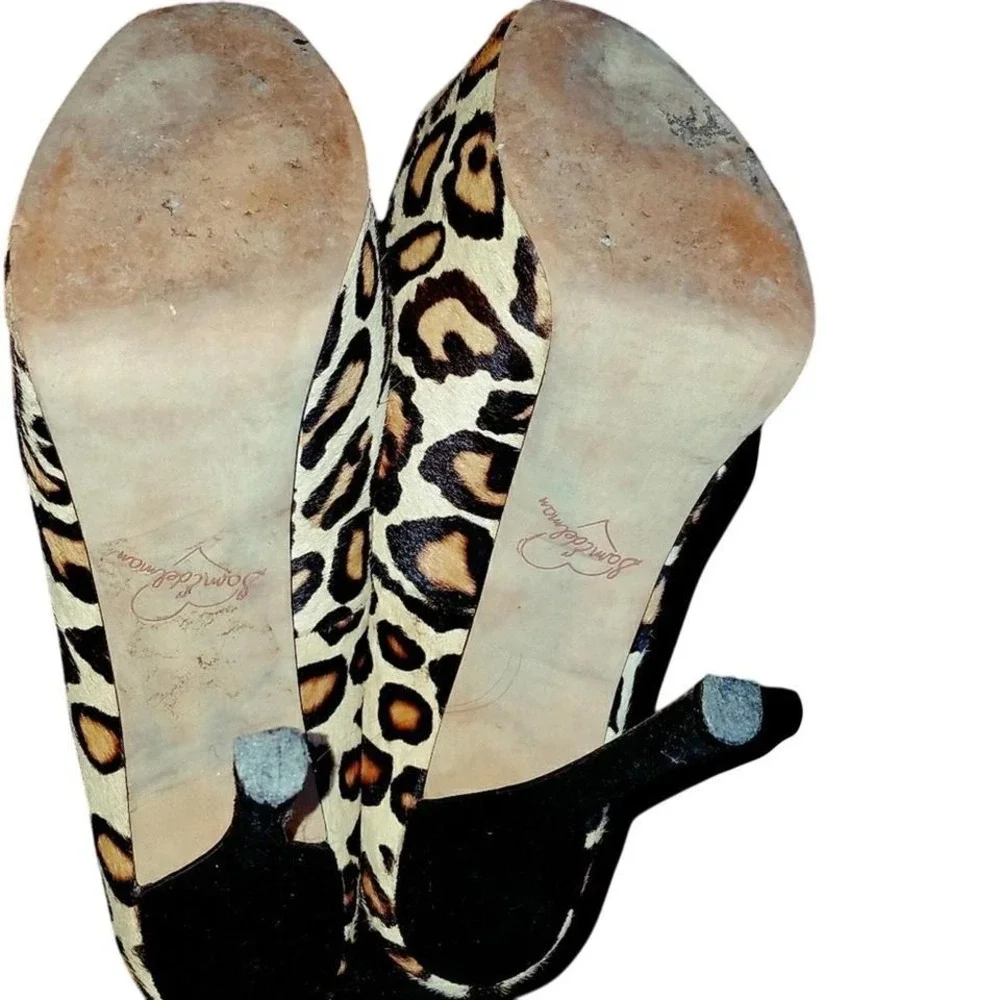 Sam Edelman cheetah‎ print platform stilettos sz 8